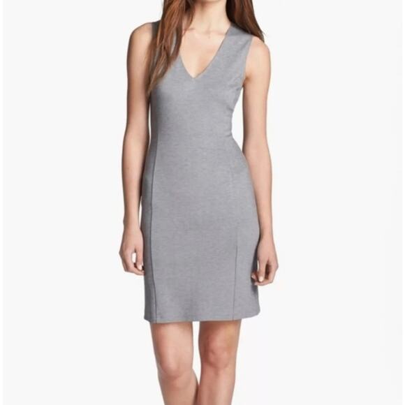 Theory Dresses & Skirts - Theory Adoxa Sleeveless V-Neck Gray Dress